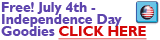 Free July 4th Independence Day Goodies