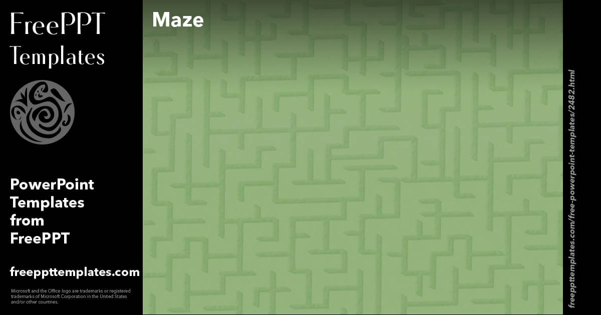 Maze 05 - PowerPoint Templates