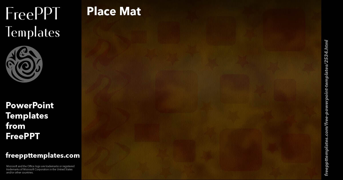 Place Mat PowerPoint Templates