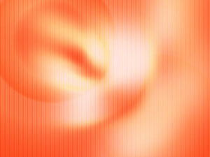 Orange Universe Title Content PowerPoint Template