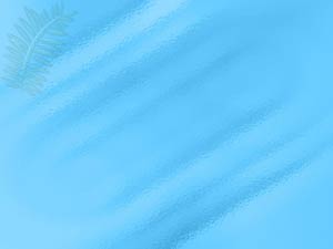 Blue Leaves Title Content PowerPoint Template