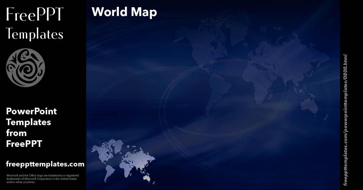 World Map 04 - PowerPoint Templates