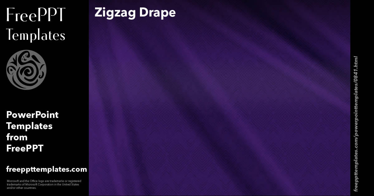 Zigzag Drape - PowerPoint Templates
