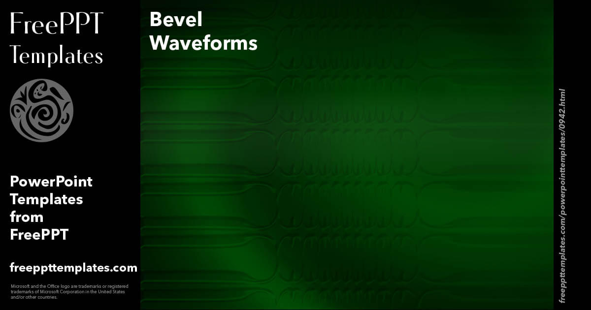 Bevel Waveforms PowerPoint Templates