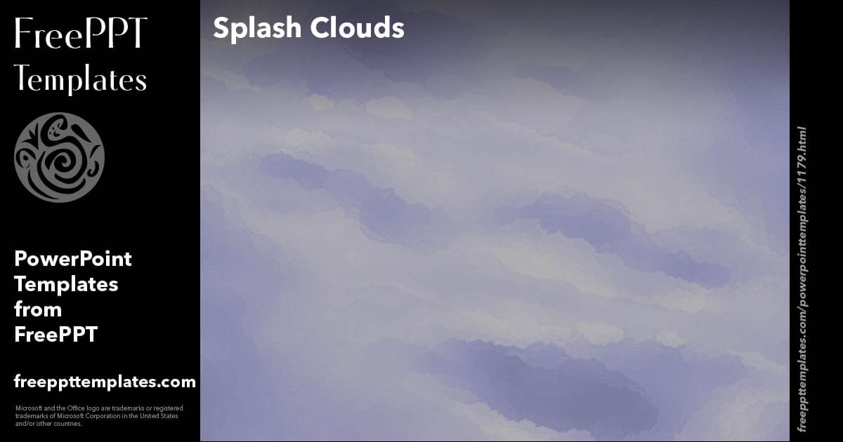 Splash Clouds - PowerPoint Templates