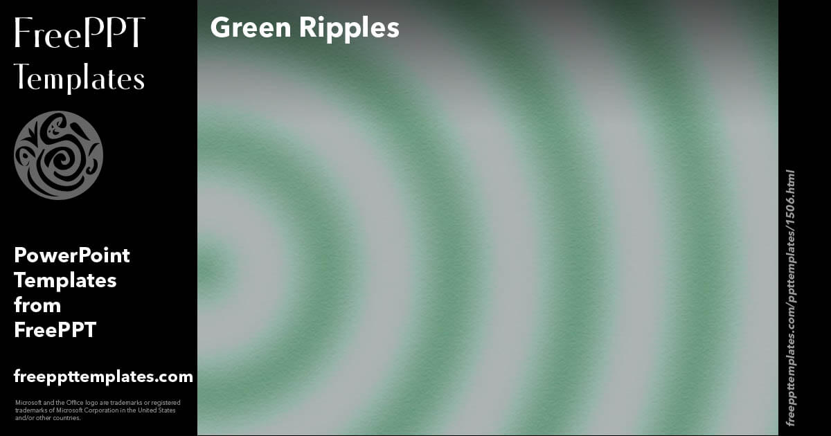 Green Ripples - PowerPoint Templates